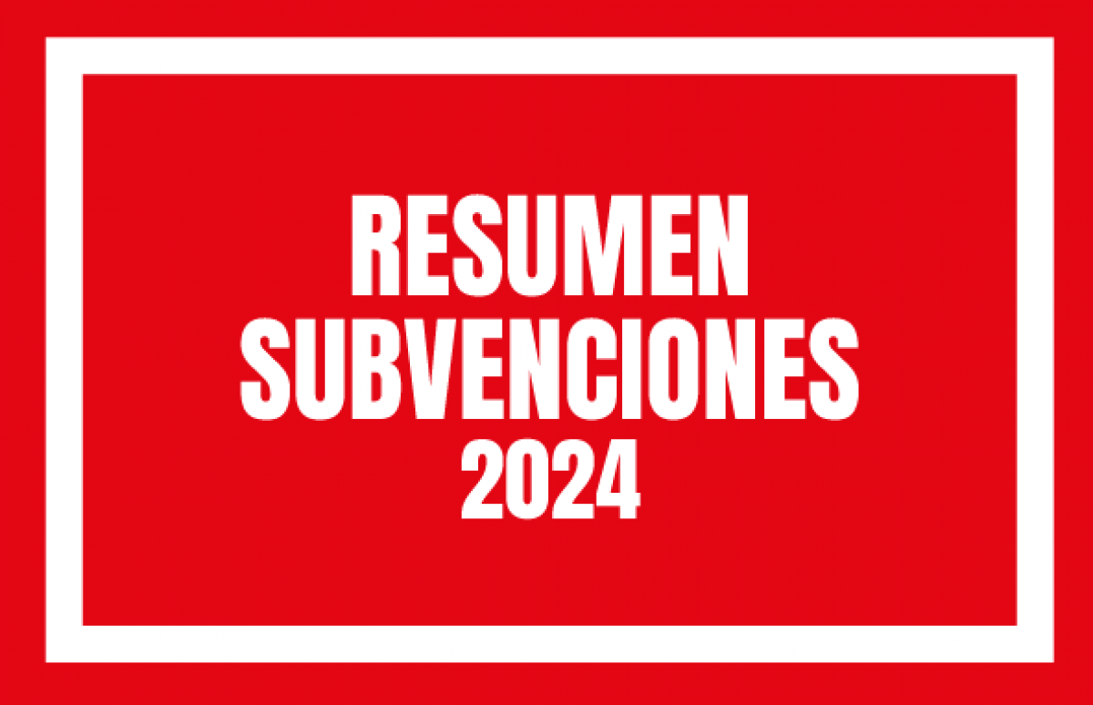 Resumen subvenciones 2024