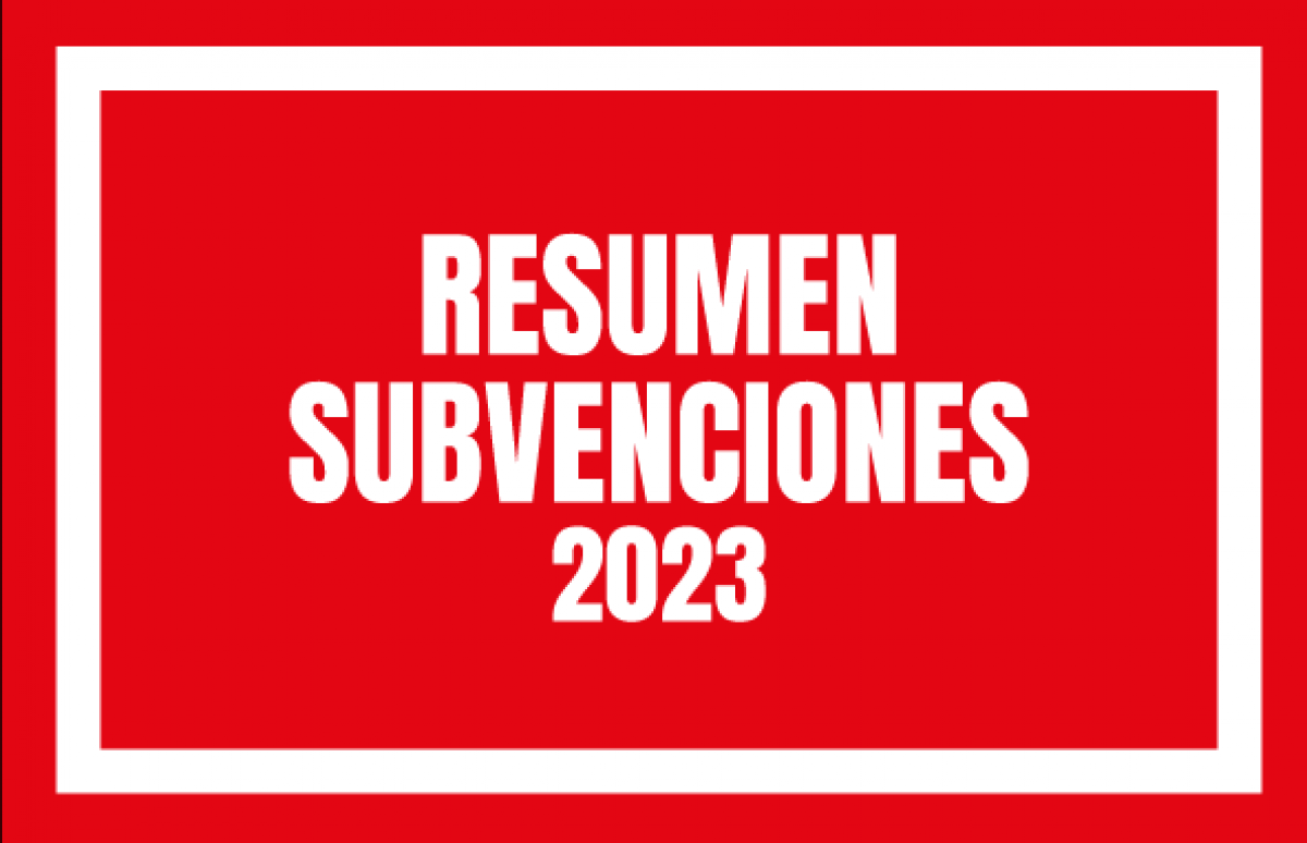 RESUMEN SUBVENCIONES 2023